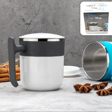 Stainless Steel Insulated Coffee/Tea Mug with Lid – Double Wall Hot Beverage Travel Cup, Milk Mug for Office & Home Use (1 Pc)