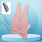 Wooden Rabbit Design Phone Stand 