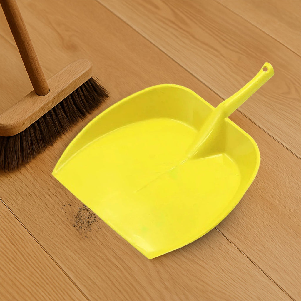 Dustpan with Long Handle, Dust Collection Dust Pan Tray for Kitchen, Home, Office, Bathroom Etc, Supdi (1 Pc / Multicolor )