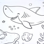 Fun and Educational Coloring Roll (1 Pc)