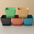 Modern Square Plastic Planters
