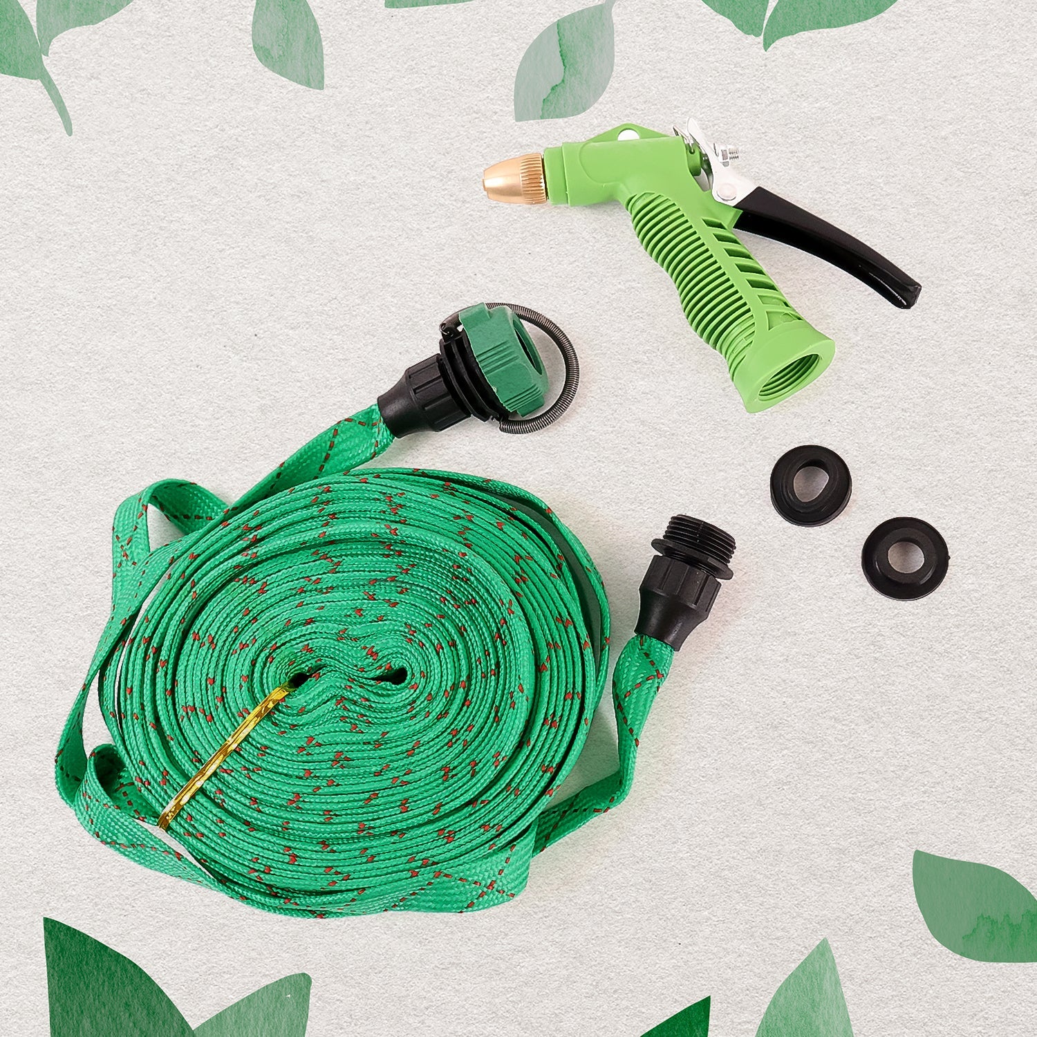 10M Lightweight Garden Pipe with Nozzle Connector