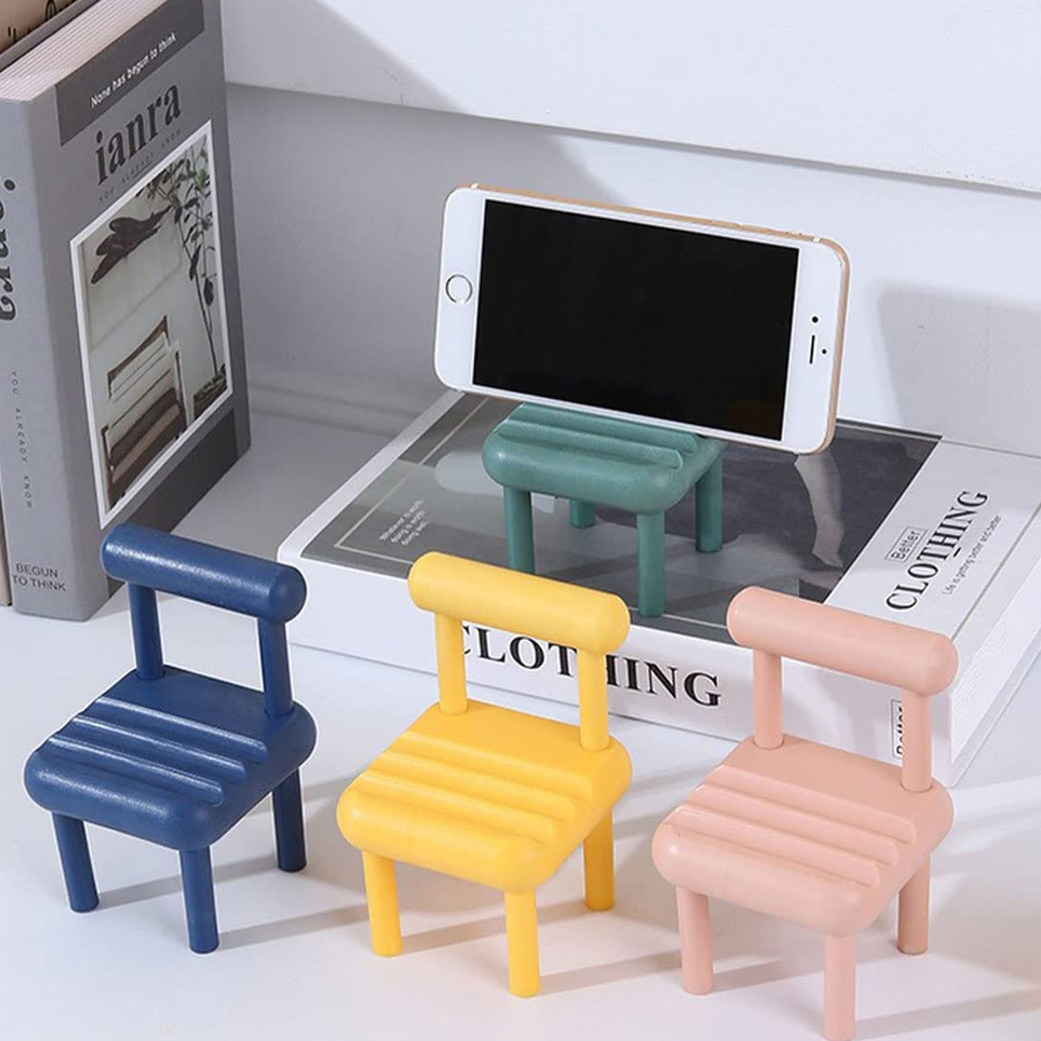 Mini Chair Phone Holder for All Mobile Phones (1 Pc)