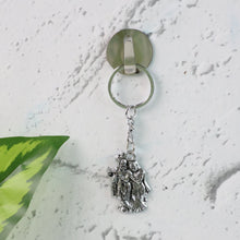 Radha Krishna Metal Keychain Set (2 Pc Mix Design)