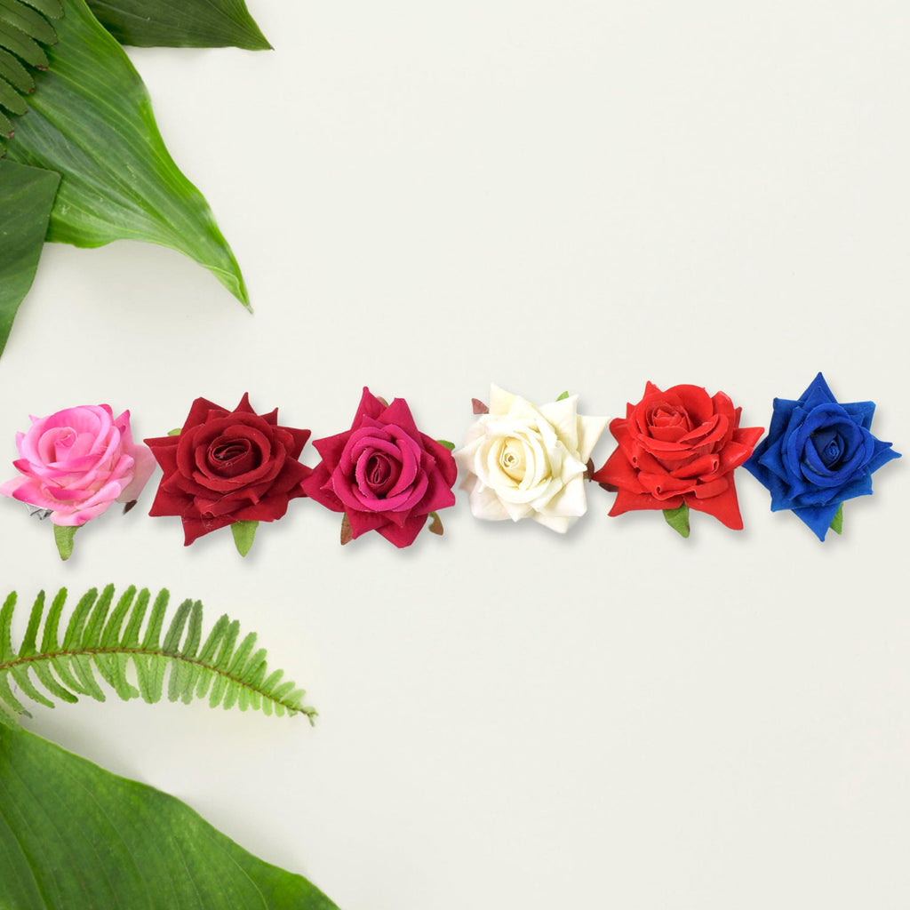 Colourful Flowing Flower Hair Pin (12 Pcs Set / Mix Color), Hair accessories