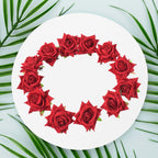 Flower Rose Hair Pin / Clip Velvet Flower Design (12 pcs Set / Red Color Only), Hair accessories