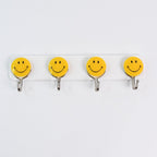 Multipurpose Self-Adhesive 4 hooks for wall Hook (1 Pc)