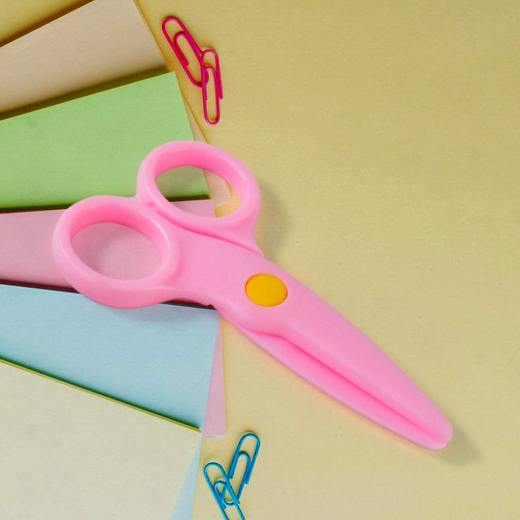 Child-Safe Plastic Scissors Set for Toddlers & Preschool Kids - Art & Craft Supplies