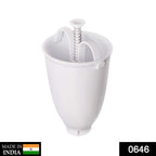 Efficient plastic donut and medu vada maker for quick and consistent results.