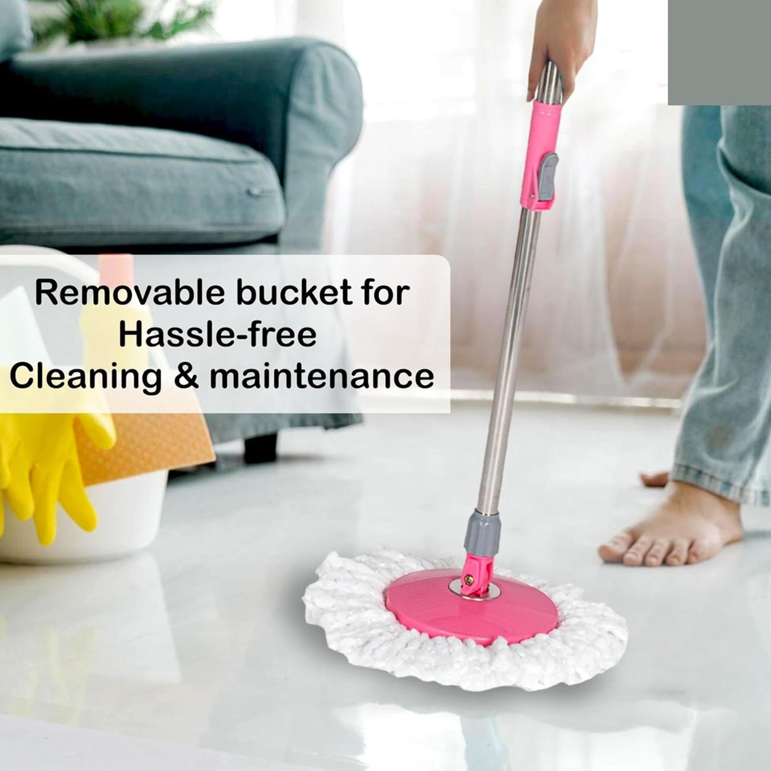 Premium 360° Spin Cleaning Mop Set