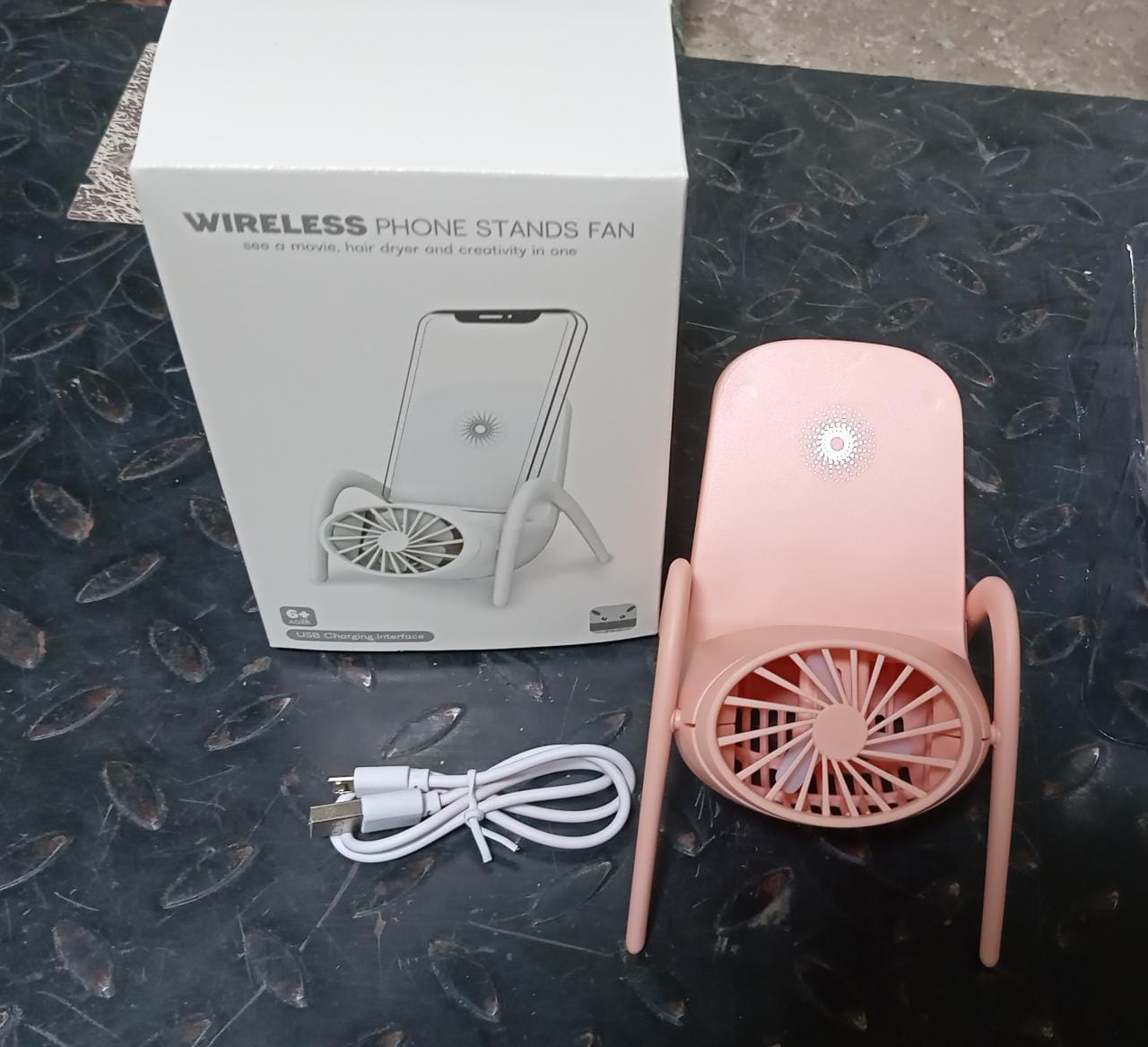Portable Multi-Function Phone Holder Fan