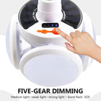 Solar Multi-Functional Emergency LED Light – USB Rechargeable, 5 Modes, Foldable, SOS & IP65 Waterproof