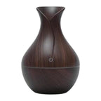 Mini Wooden Vase Pot Diffuser Cool Mist Atomization Humidifier (1 Pc)