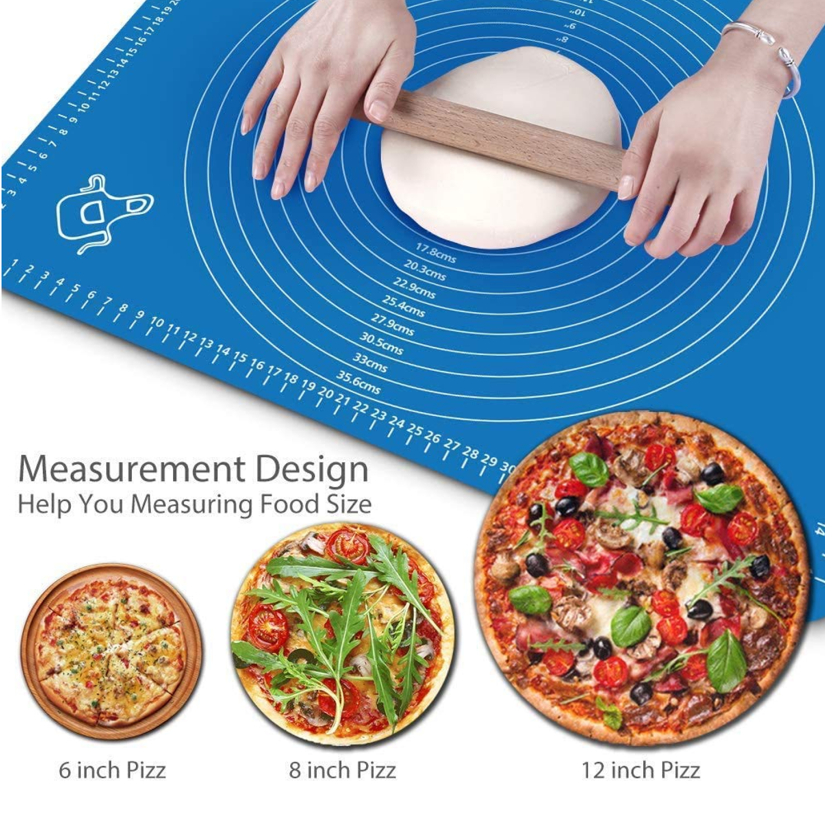 Mat, Rolling Mat Silicone Baking Mat Fondant Mat Sheet Chapati