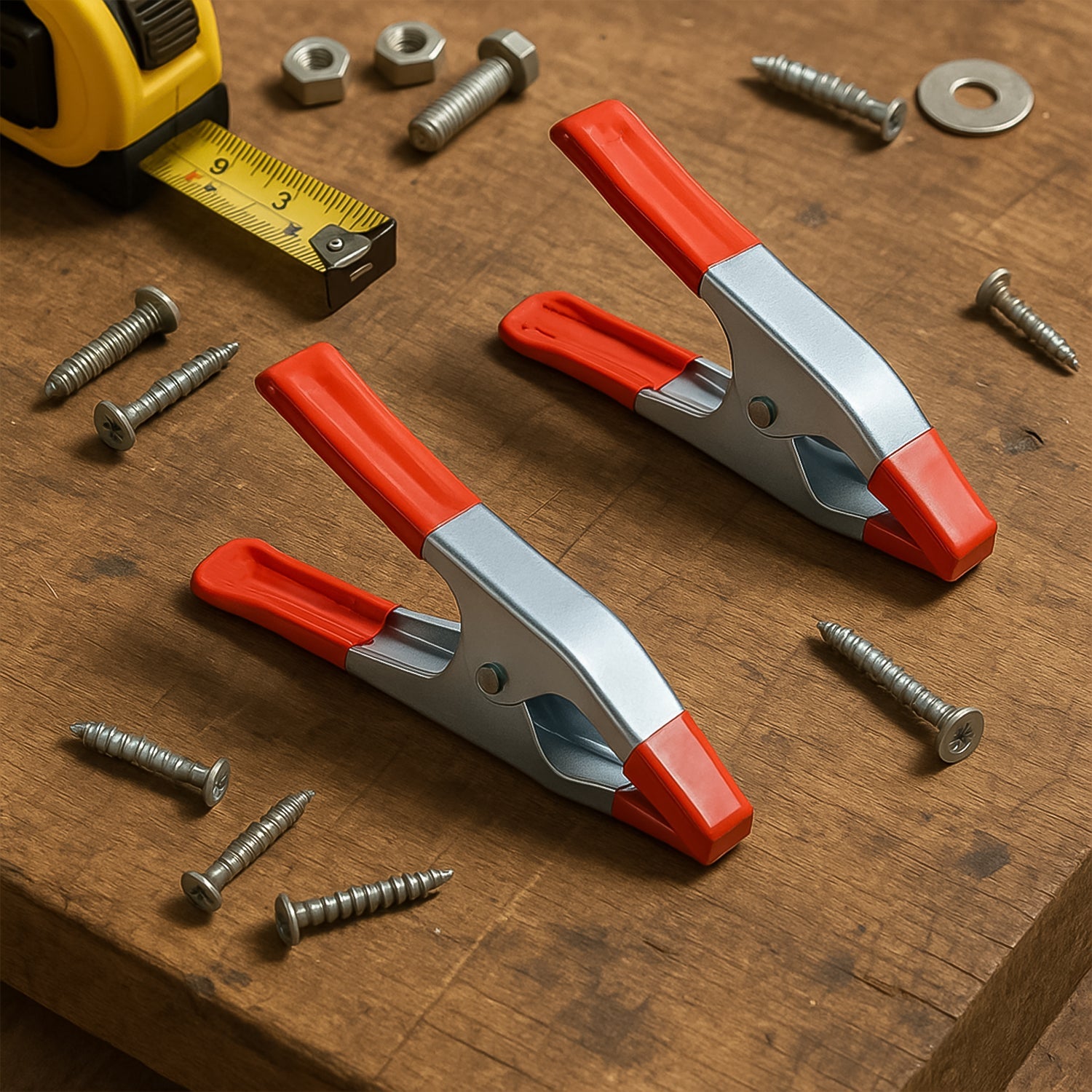 4 Inch Heavy Duty Spring Metal Spring Clamps (2 Pc Set)