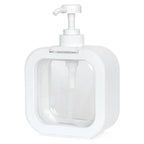 Snap sink Dispenser Plastic Clear Empty Pump Lotion Bottles (1 Set)