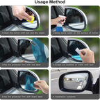 Anti-Fog & Anti-Scratch Rearview Car Mirror Film – HD Clear Protective Sticker for Safe Driving (1 Pc)