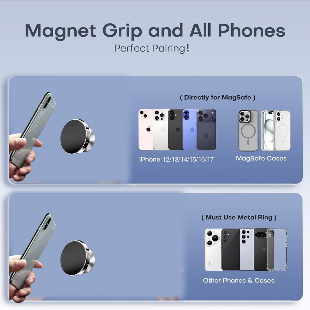 360° Rotating Magnetic Phone Holder Stand (1 Pc)