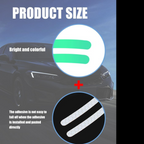 Car Wheel Hub Reflective Car Stickers, Night Warning Stickers (20 Pcs Set/ Multicolored)