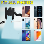 Mobile Phone Holder With Easy Adjustable Rear View Mirror Mount Solid Metal Cradle Stand Suitable for Bike & Mobile Phones