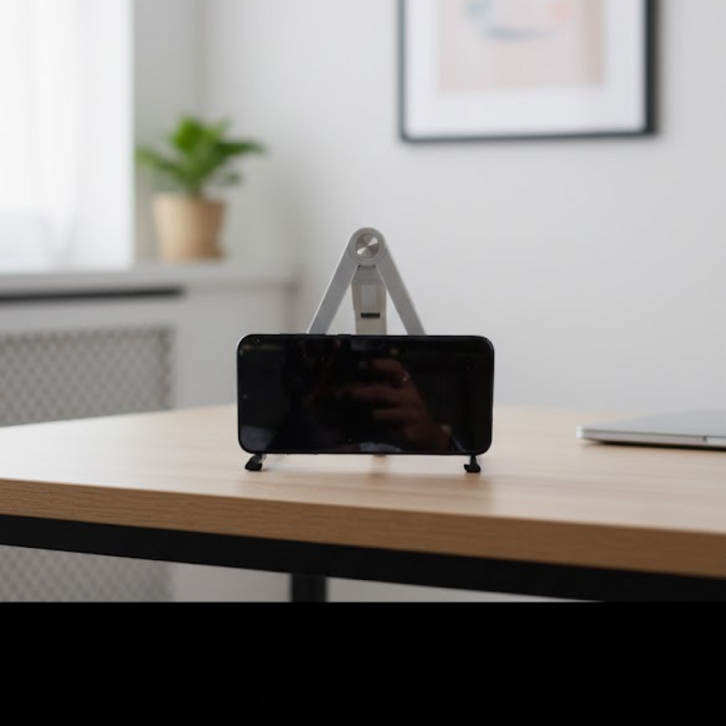 Slim Tablet Mobile Stand Adjustable Foldable Tablet Stand Scaffold (1 Pc)