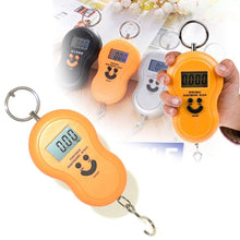 Handy digital scale with easy readability.