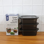 Rectangular Food Storage Containers - (3 Pc / Set)