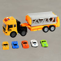 Realistic Long-Haul Toy Vehicle Transport Playset with Lights and Sound