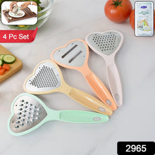 Heart Grater Set and Heart Grater Slicer Used Widely for Grating and Slicing of Fruits, Vegetables, Cheese Etc. Including All Kitchen Purposes.