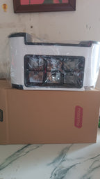 Multifunctional Kitchen Storage Organizer Rack with 6 Spice Containers, Knife & Spoon Holder, and Top Shelf