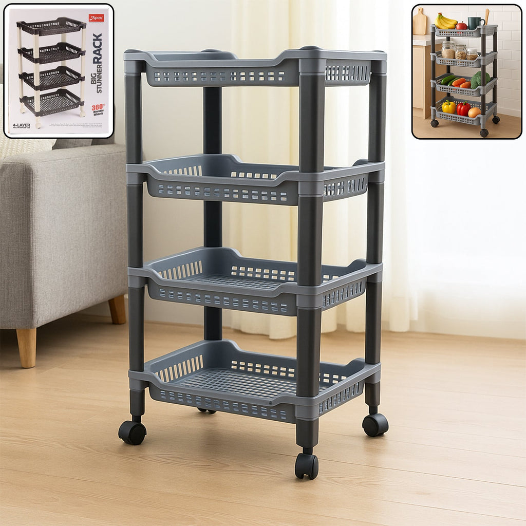 4-Layer Storage Trolley