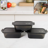 Rectangular Food Storage Containers - (3 Pc / Set)