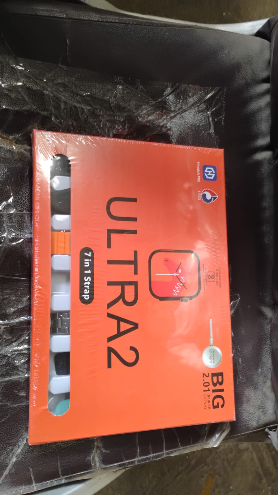 7 in 1 Ultra Smart watch Combo with Seven Classic Straps & Transparent Screen Guard (1 Set / Mix Color)